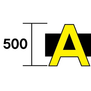 500mm각 LED 알루미늄 타카 캡 채널-영문기준